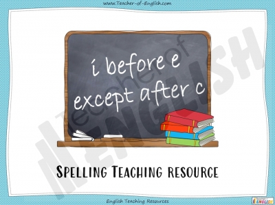i before e except after c Teaching Resources